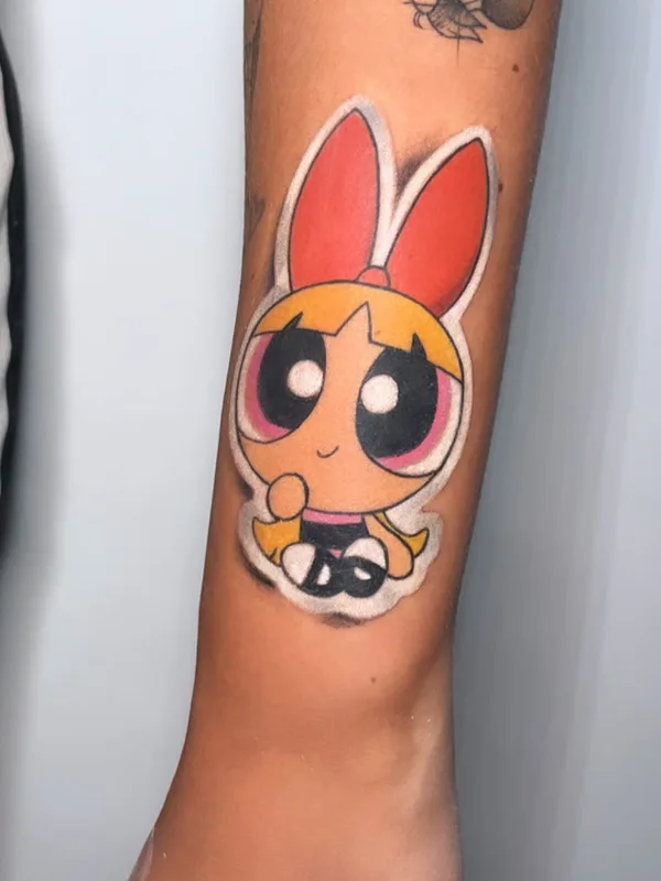 color cartoon Tatuagem em forearm #68446 | Tatuador sirbatattoo