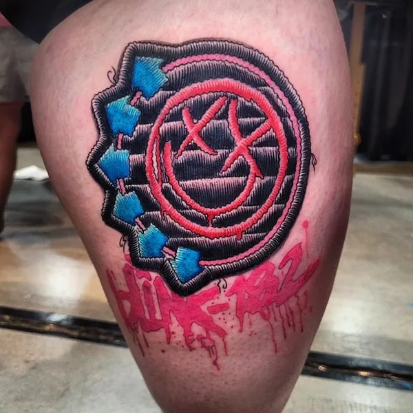 patch tattoo by Justin Stiles in Hamilton