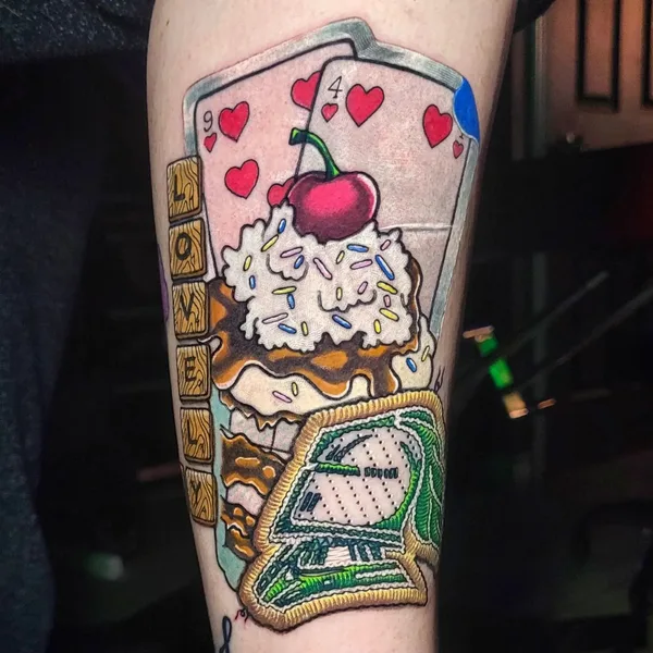 patch tattoo by Justin Stiles in Hamilton