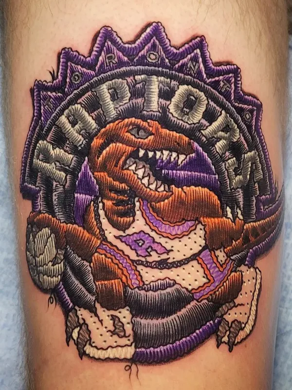 color illustrative Tatuagem em thigh #68481 | Tatuador Justin Stiles