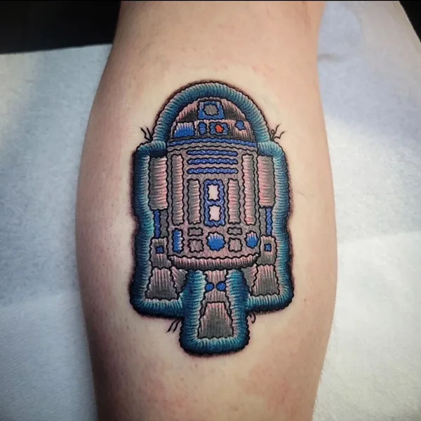 patch tattoo by Justin Stiles in Hamilton