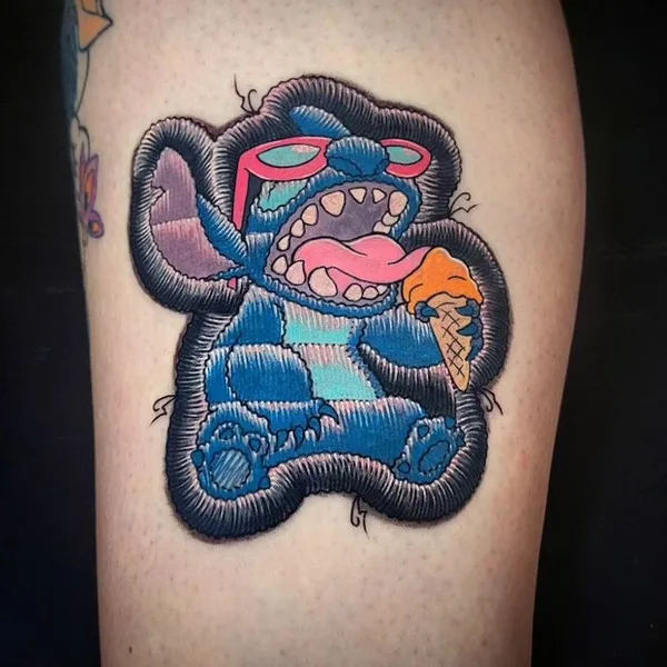 patch tattoo by Justin Stiles in Hamilton