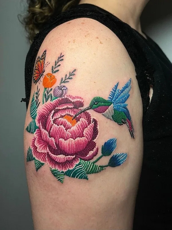 female color illustrative татуировка на shoulder #68537 | Тату мастер cheyenne.tattoos