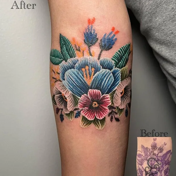 patch tattoo by cheyenne.tattoos in Chicago