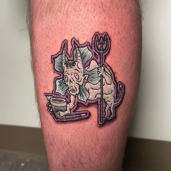 patch tattoo by cheyenne.tattoos in Chicago