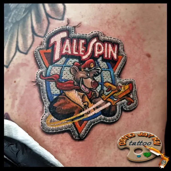 patch tattoo by David Jay Kai in Musselburgh