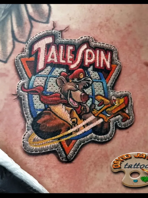 color illustrative tattoo auf shoulder blade #68568 | Tätowierer David Jay Kai