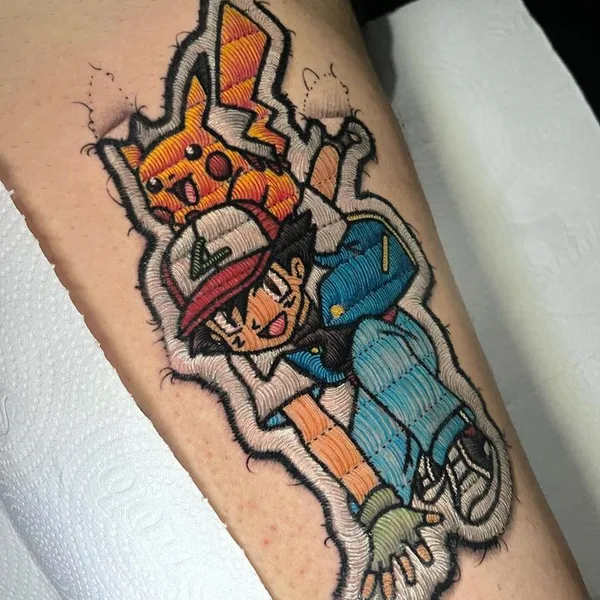 patch tattoo by Lucas Tossan in São Paulo