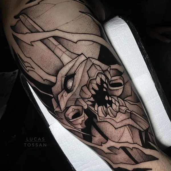 patch tattoo by Lucas Tossan in São Paulo