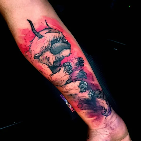 Sketch tattoo by Russell Van Schaick in Orlando
