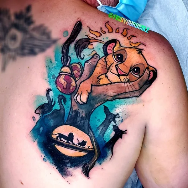 Sketch tattoo by Russell Van Schaick in Orlando