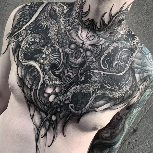 Horror tattoo by Yao in Terracina