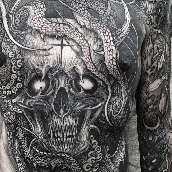 Horror tattoo by Yao in Terracina