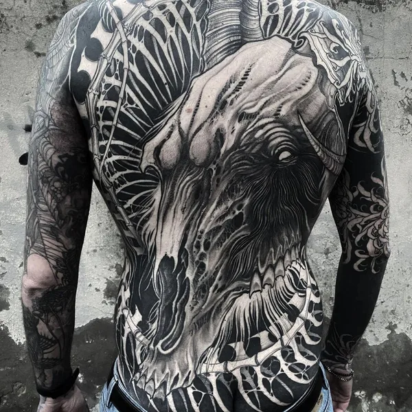 Horror tattoo by Yao in Terracina