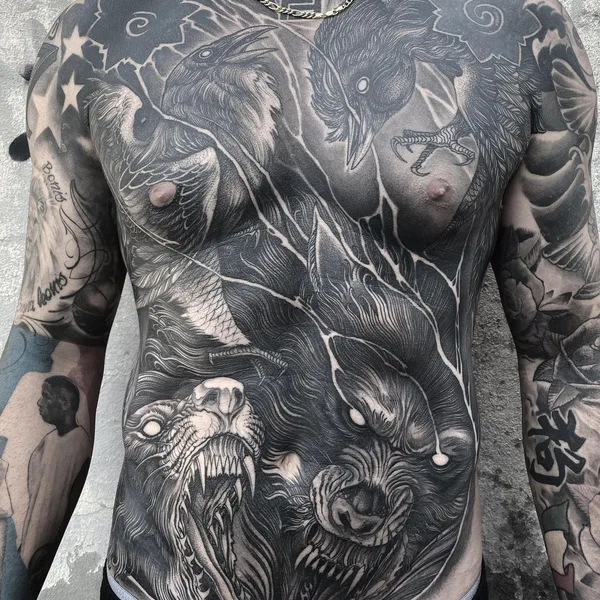 Horror tattoo by Yao in Terracina