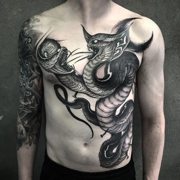 Horror tattoo by Yao in Terracina