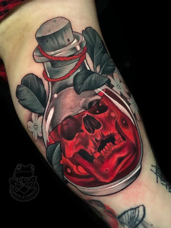color illustrative tatuaje en forearm #40306 | Tatuador Evin Pfaff