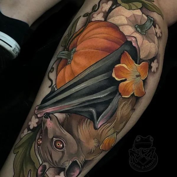 Neo Traditional tattoo by Evin Pfaff in Bedford