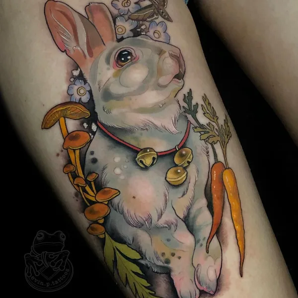 Neo Traditional tattoo by Evin Pfaff in Bedford