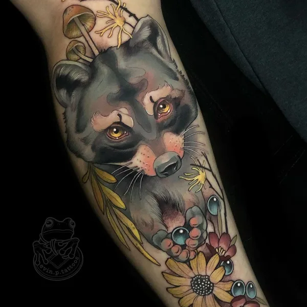 Neo Traditional tattoo by Evin Pfaff in Bedford