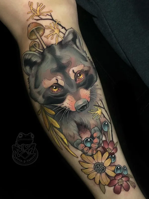 color illustrative tatuaje en forearm #40309 | Tatuador Evin Pfaff
