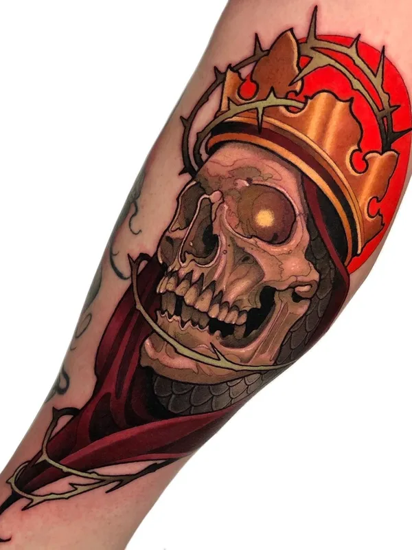 color neo traditional tatuaje en forearm #40319 | Tatuador Levi Murphy