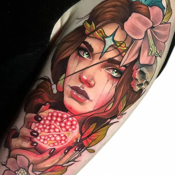 Neo Traditional tattoo by Levi Murphy in Bedford