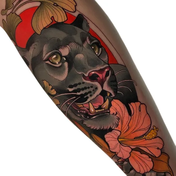 Neo Traditional tattoo by Levi Murphy in Bedford