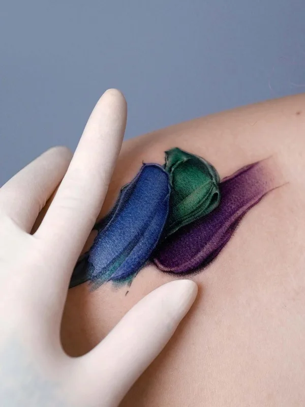 color abstract tatuaje en shoulder #40330 | Tatuador Piece