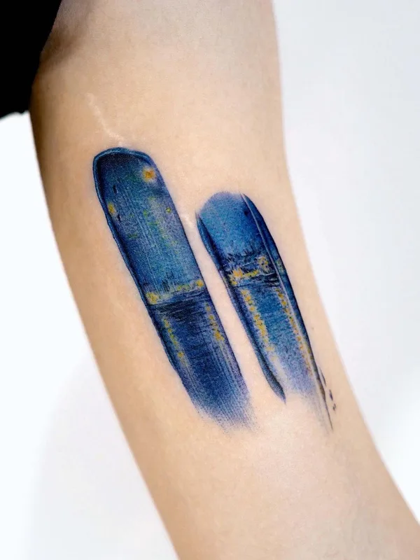 color abstract tatuaje en forearm #40331 | Tatuador Piece