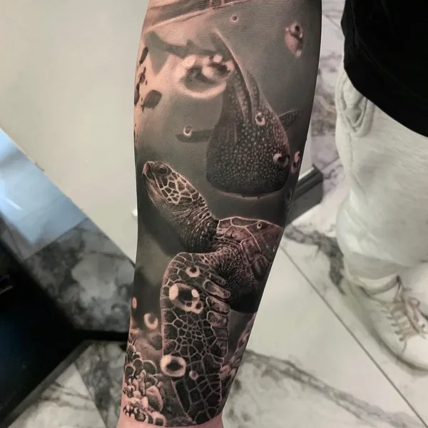 Portrait tattoo by Chris Hirakawa in London