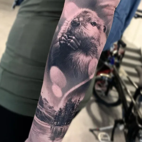 Portrait tattoo by Chris Hirakawa in London