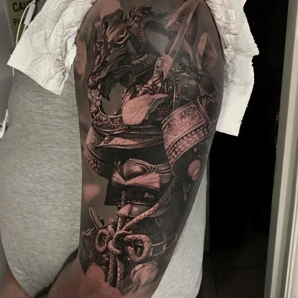 Portrait tattoo by Chris Hirakawa in London
