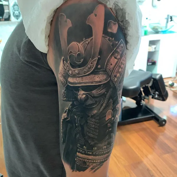 Portrait tattoo by Chris Hirakawa in London