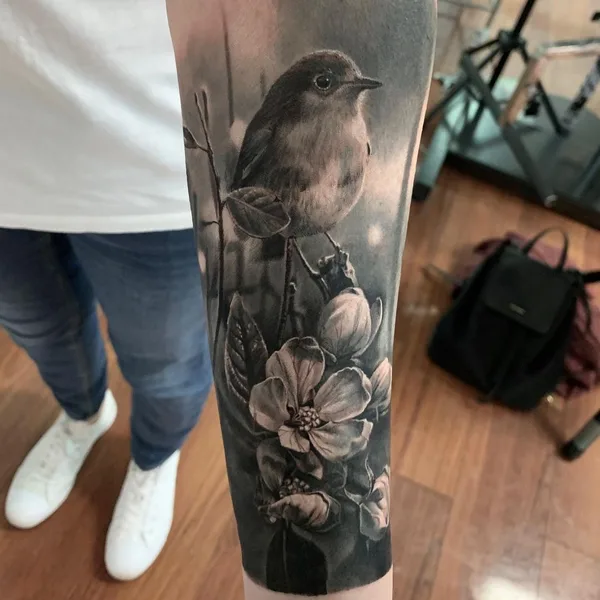 Portrait tattoo by Chris Hirakawa in London