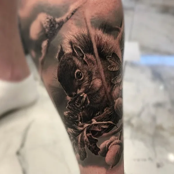 Portrait tattoo by Chris Hirakawa in London