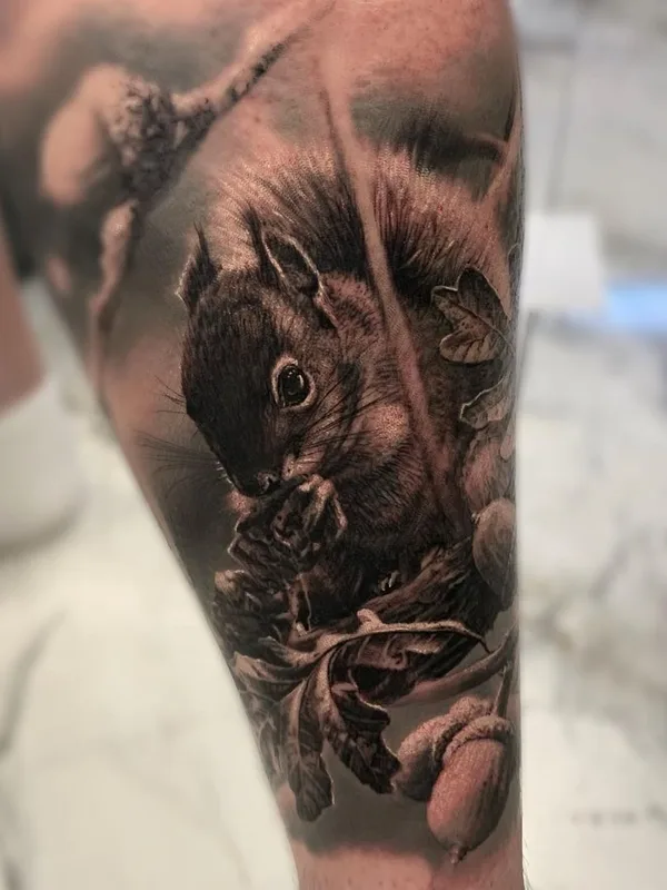 Portrait tattoo by Chris Hirakawa in London
