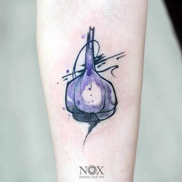Watercolor tattoo by Matty Nox in Moscow