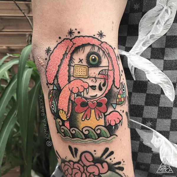 New School tattoo by XXMIKA BABYXX