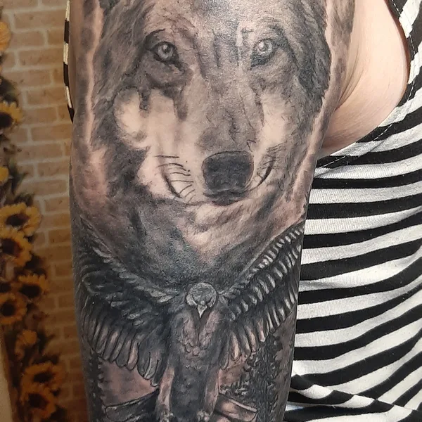 Graphic tattoo by Игорь Иванов in Великий Новгород