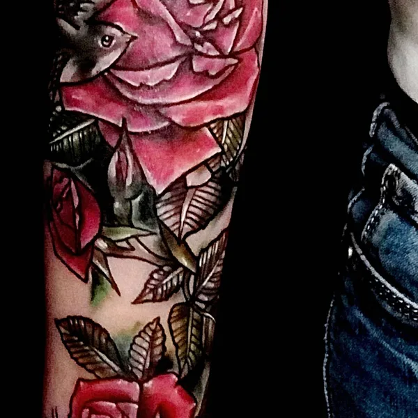 Neo Traditional tattoo by Оля Гостева © ® Tattoo  in Мурманск