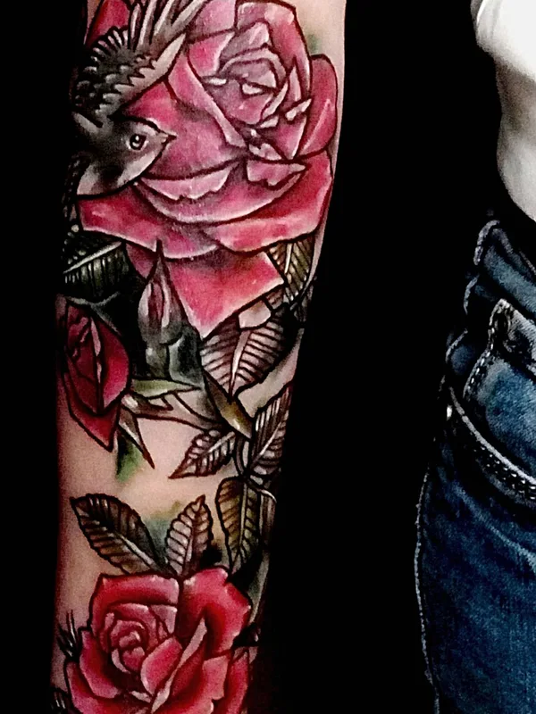 color traditional татуировка на forearm #36722 | Тату мастер Оля Гостева © ® Tattoo