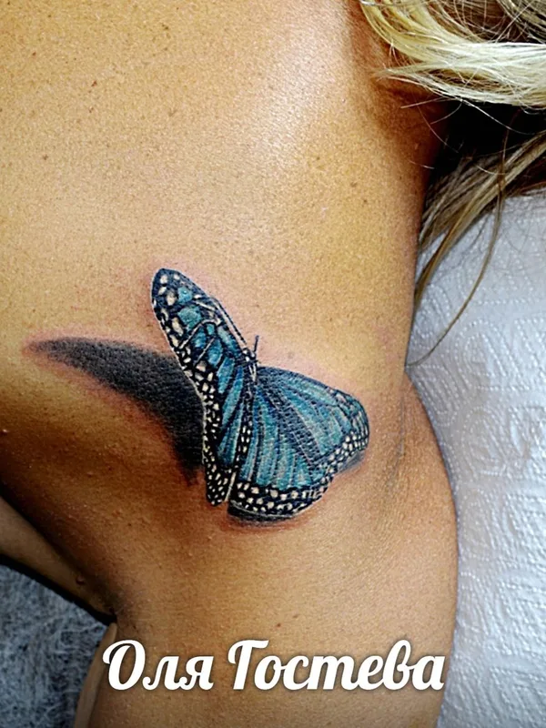 female color realism татуировка на shoulder blade #36723 | Тату мастер Оля Гостева © ® Tattoo