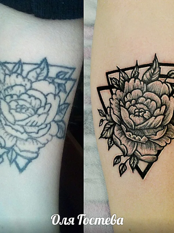 black and grey blackwork татуировка на forearm #36816 | Тату мастер Оля Гостева © ® Tattoo