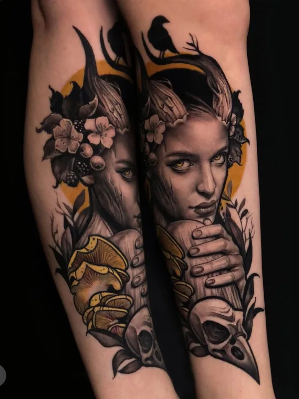 female color realism 타투 부위 forearm #40662 | 타투이스트 Алена Шутько