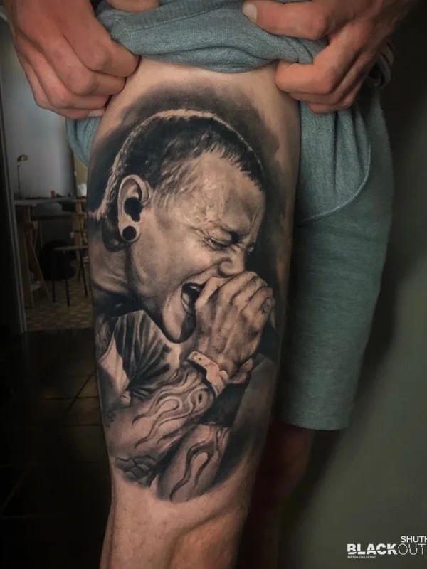 male black and grey realism 타투 부위 thigh #40673 | 타투이스트 Алена Шутько