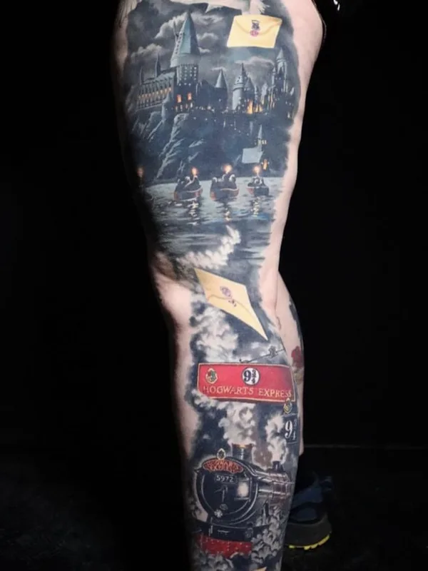 color realism татуировка на thigh #71369 | Тату мастер Anna Felka