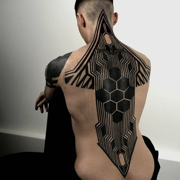 Ornamental tattoo by ROXX in Los Angeles