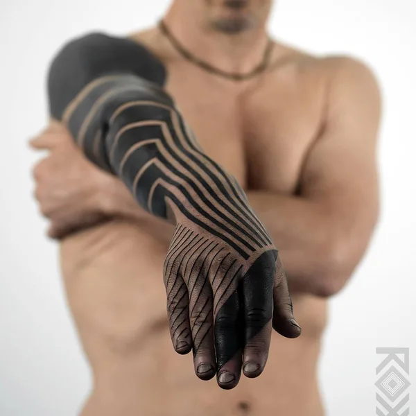 Ornamental tattoo by ROXX in Los Angeles