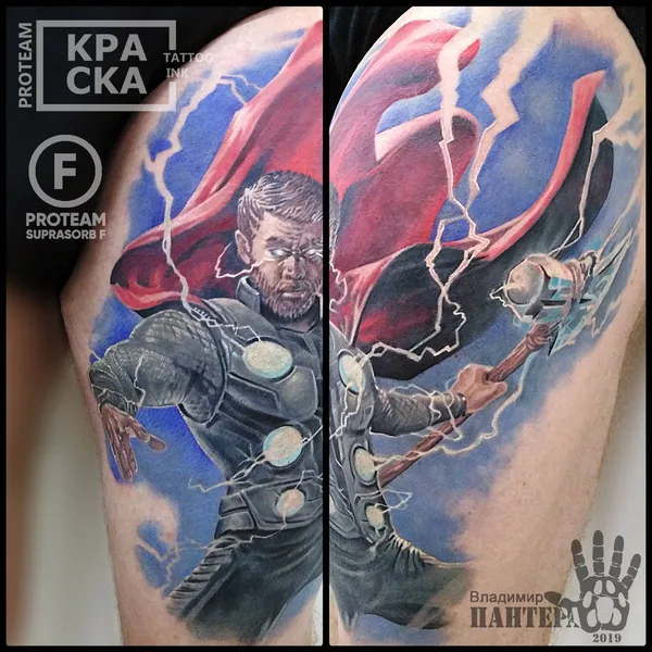Realism tattoo by Владимир ПАНТЕРА Королев in Волгоград